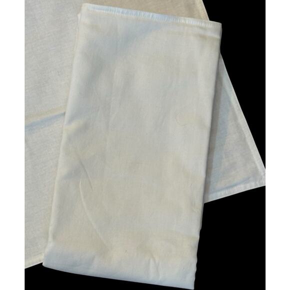 Dapu Pillowcases Set of 2 King Size French Linen & Cotton Blend Ivory Shams New - Picture 2 of 7